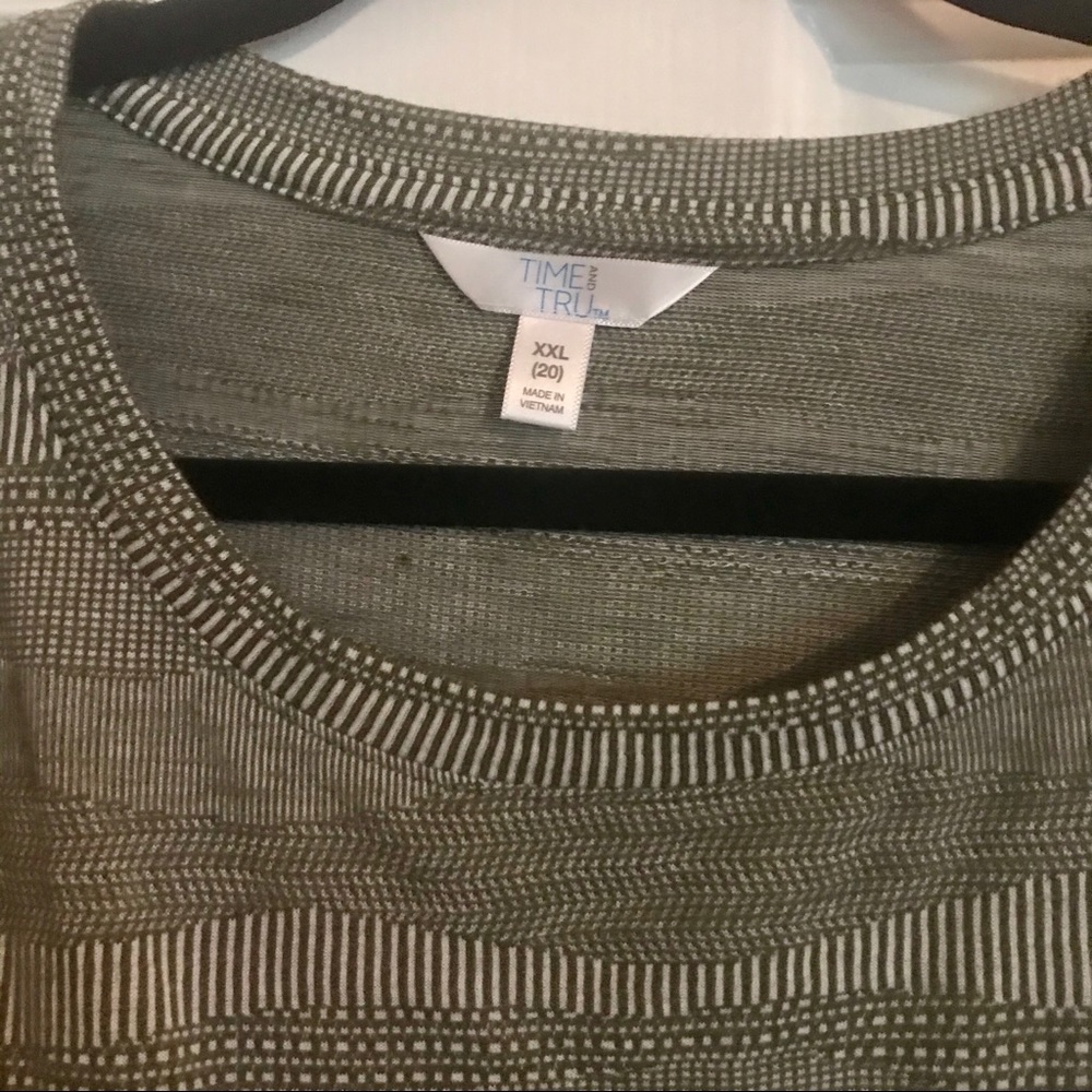 Time and Tru Side Tie Knit T-shirt Dress XXL - Picture 3 of 6